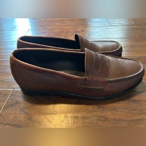 Cole Haan Nike Air  Men's Brown Leather Penny Loafers